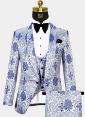  And Blue Tuxedo Royal Blue and Silver