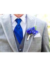  And Blue Tuxedo Royal Blue and Metallic Silver