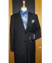  36 Long Suit - Size 36L Charcoal Pinstripe Suit
