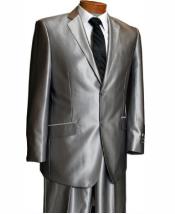  36 Long Suit - Size 36L Silver Suit