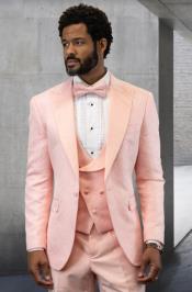  Suit - Pink Tuxedo Suit - Prom Wedding Tuxedo