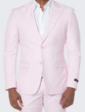  Pink Suit Three Piece Set