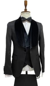 Black Tuxedo Dinner Jacket Wide Velvet