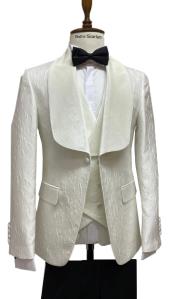  Ivory Tuxedo Dinner Jacket Wide Velvet