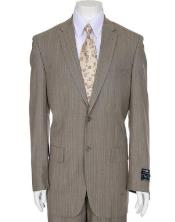  Pinstripe Suit - Beige Pinstripe Suit