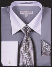  Mens Two Tone French Cuff Shirts