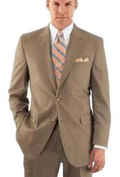  Suit Size - "Tan ~ Beige" Mens Suits 46r