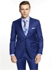  Suits - Affordable Mens Suits - Solid Blue