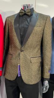  Retro Paris Suits Mens Suit Gold