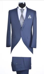 MensNavyBlueMorningSuitWithDoubleBreastedVest-