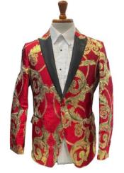  Mens Prom Blazer - Red and