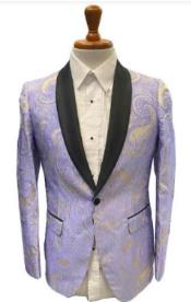  Prom Blazer - Lavender and Gold Blazer For Homecoming