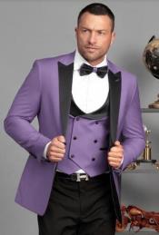  Mens 1 Button Lavender Tuxedo -