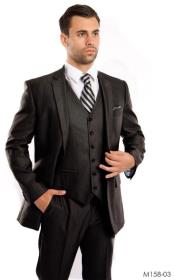  Cheap Plus Size Mens Black Suit