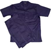 Mens Purple Linen Leisure Suit