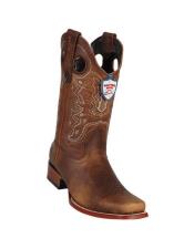 MensCowboyBootsSize13Brown