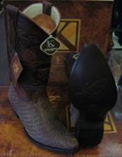 MensCowboyBootsSize13Brown