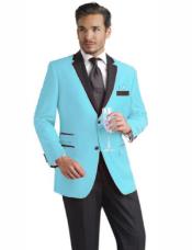  Light Blue Summer Suit - Light Blue Wedding Suit