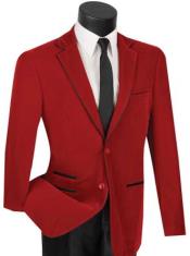  Style#PRonti-B6362 Mens Prom Party Jacket Red