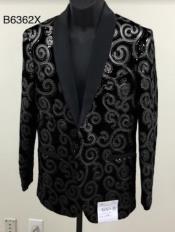  Style#PRonti-B6362 Mens Blazer - Black and