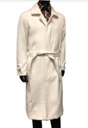  Mens White Overcoat - White Topcoat