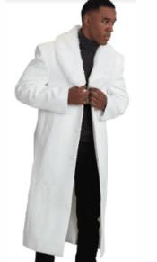  Mens White Overcoat - White Topcoat