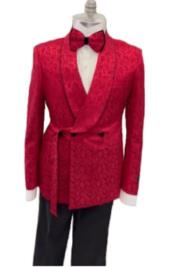  Mens Red Tuxedo Jacket - Red