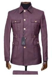  Purple Safari Suit - Safari Suit