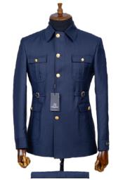  Blue Safari Suit - Safari Suit For Men -