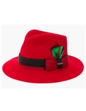  Mens Hat - Red - Wool