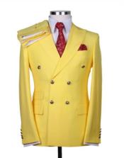  Suits With Gold Buttons - Yellow