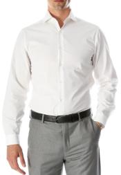  Mens Spread Collar Dress Shirt With