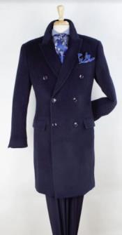 NavyBlueOvercoat-BlueWinterTopcoat-WoolFabric