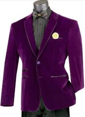  Purple Velvet Blazer