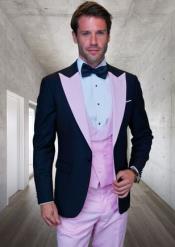 StatementMensFashonTuxedoPink3PieceDesignerTux