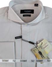 MensTaperedDressShirts-GreyShirt-100%Cotton