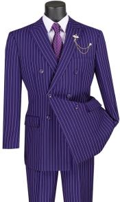  Double Breasted Suit - Purple Suit