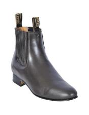  Deerskin Cowboy Boots - Dark Brown