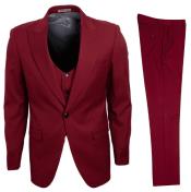  Stacy Adams Suit Trendy Vest Red