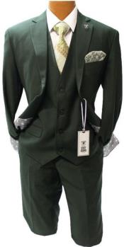  Stacy Adams Suit Mens Forrest Green
