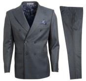  Stacy Adams Suit Mens Double Breasted