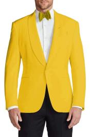  Mens Velvet Dinner Jacket Yellow -