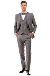  Product#JA60646 Burgundy Suit - Herringbone Suit