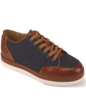  Mens Sneaker Shoe - Leather Accents