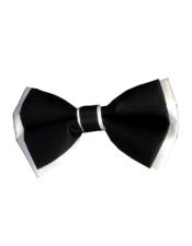  Formal - Wedding Bowtie - Prom Black and White