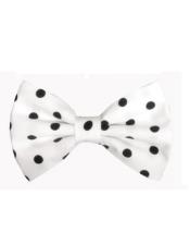  Formal - Wedding Bowtie - Prom White and Black