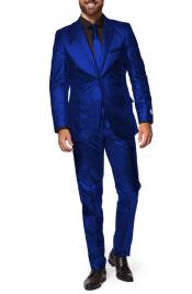  Shiny Royal Blue Suit - Shiny