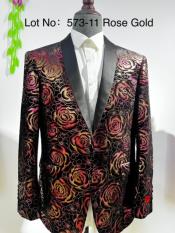  Retro Paris Suits Mens Suit Rose
