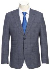  #JA61612 Plaid Suit - Mens Windowpane