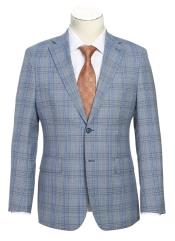  #JA61613 Plaid Suit - Mens Windowpane